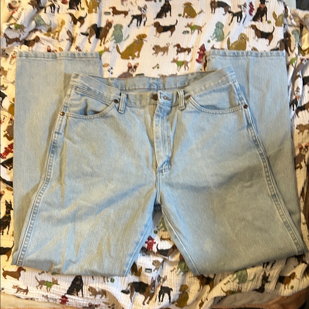 Wrangler Men's Light Blue Bootcut Jeans